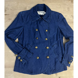 Guideboat Co. Denim Indigo Peacoat Jacket Women's Guideboat Atlantique small